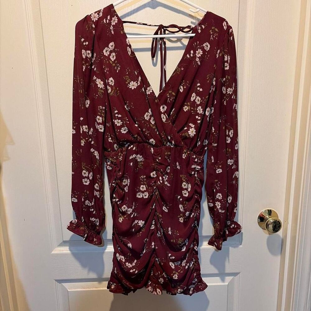Speechless Women's Burgundy and Red Dress